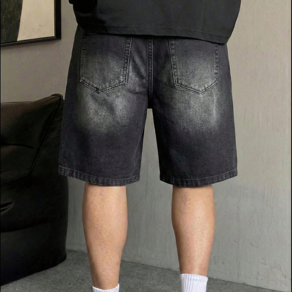 Casual Streetwear Ripped Denim Shorts