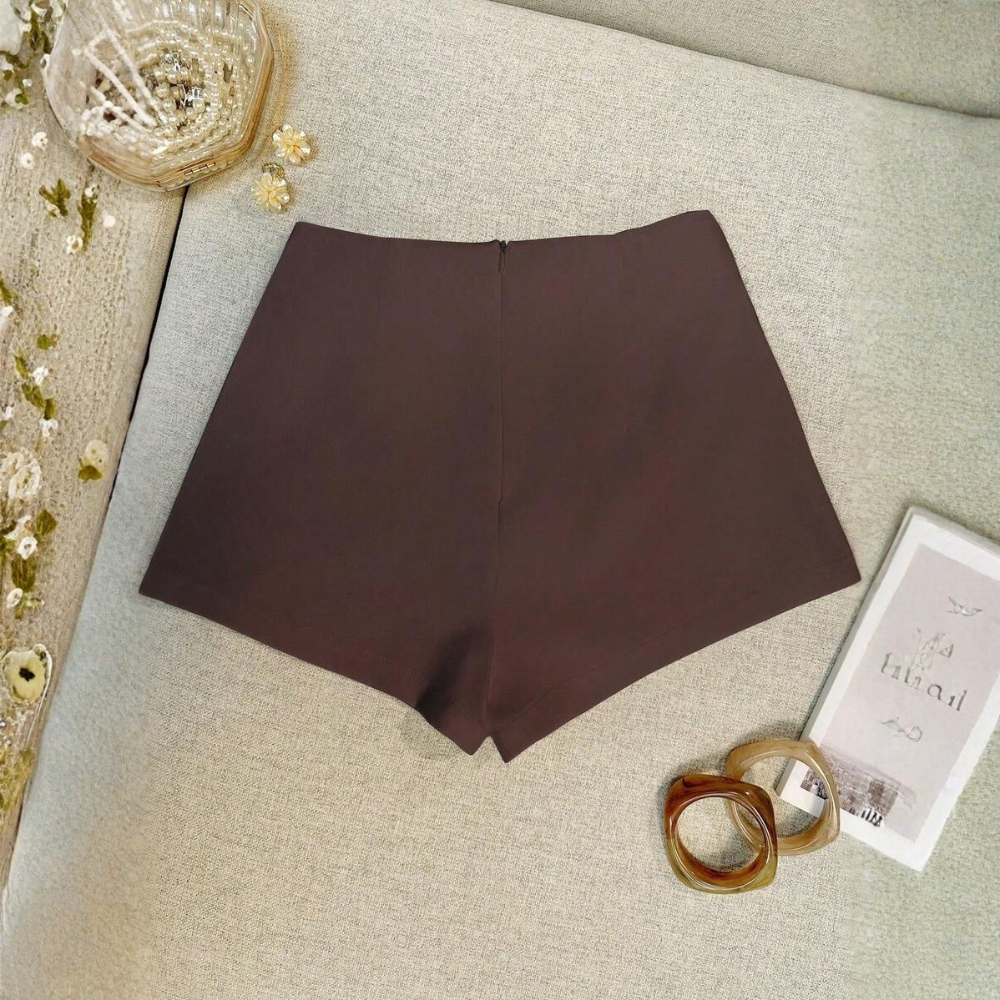 Casual And Solid Color Shorts Summer For Women