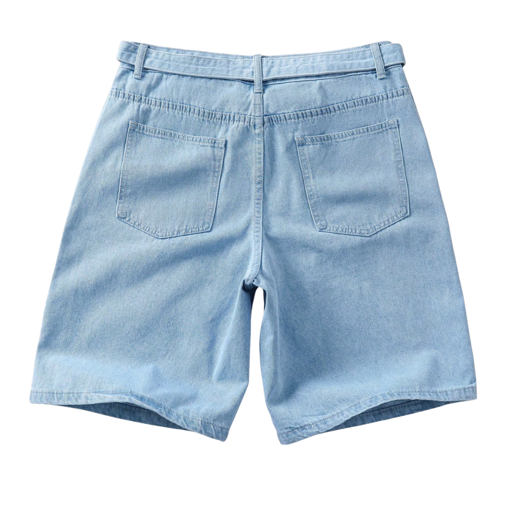 Casual And Camouflage Print Denim Cargo Shorts