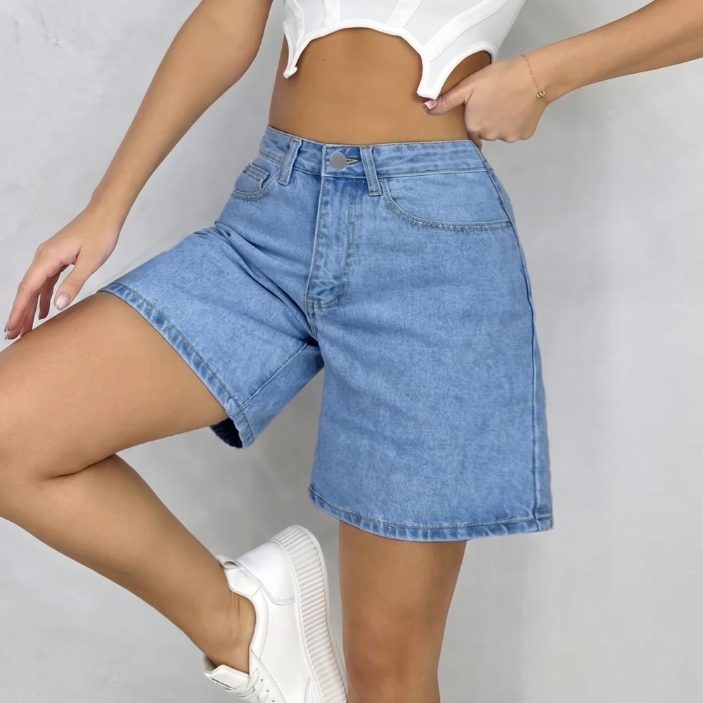 Casual Loose Bermuda Denim Summer Shorts For Women