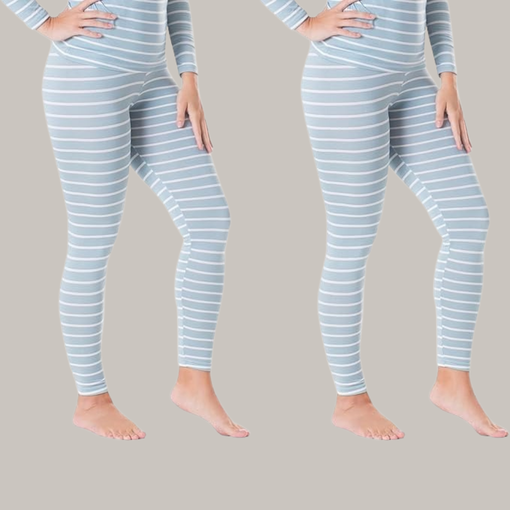 Pack Of 2 Women Printed Insulated Thermal Leggings For Skiing