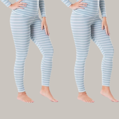 Pack Of 2 Women Printed Insulated Thermal Leggings For Skiing