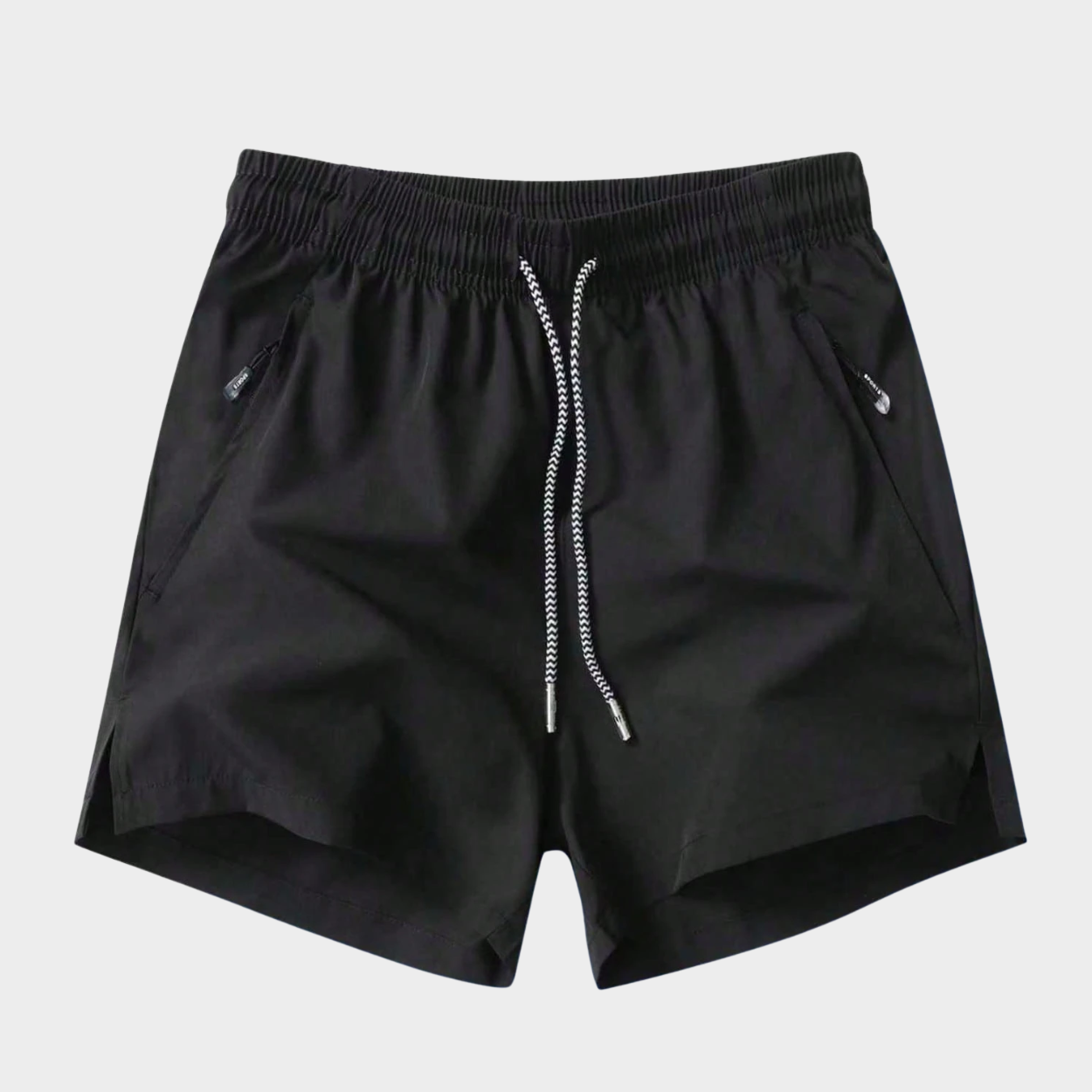 Comfortable Sports Shorts With Zipper Pocket