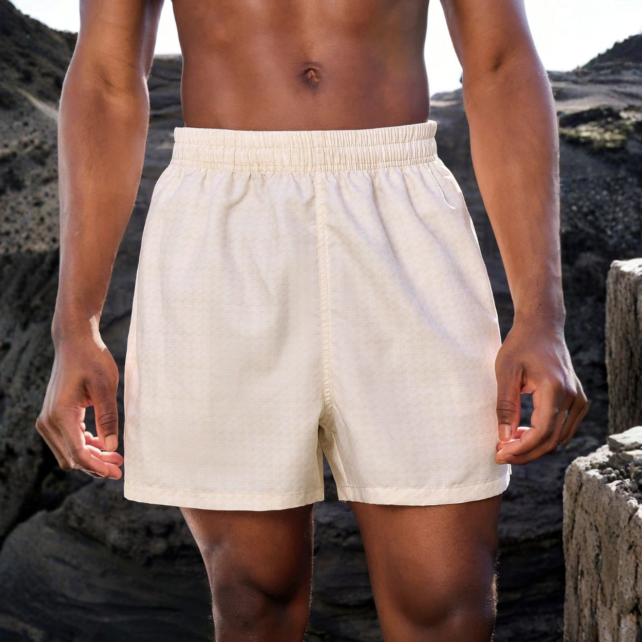 Casual Printed Beach Swimwear Shorts For Men