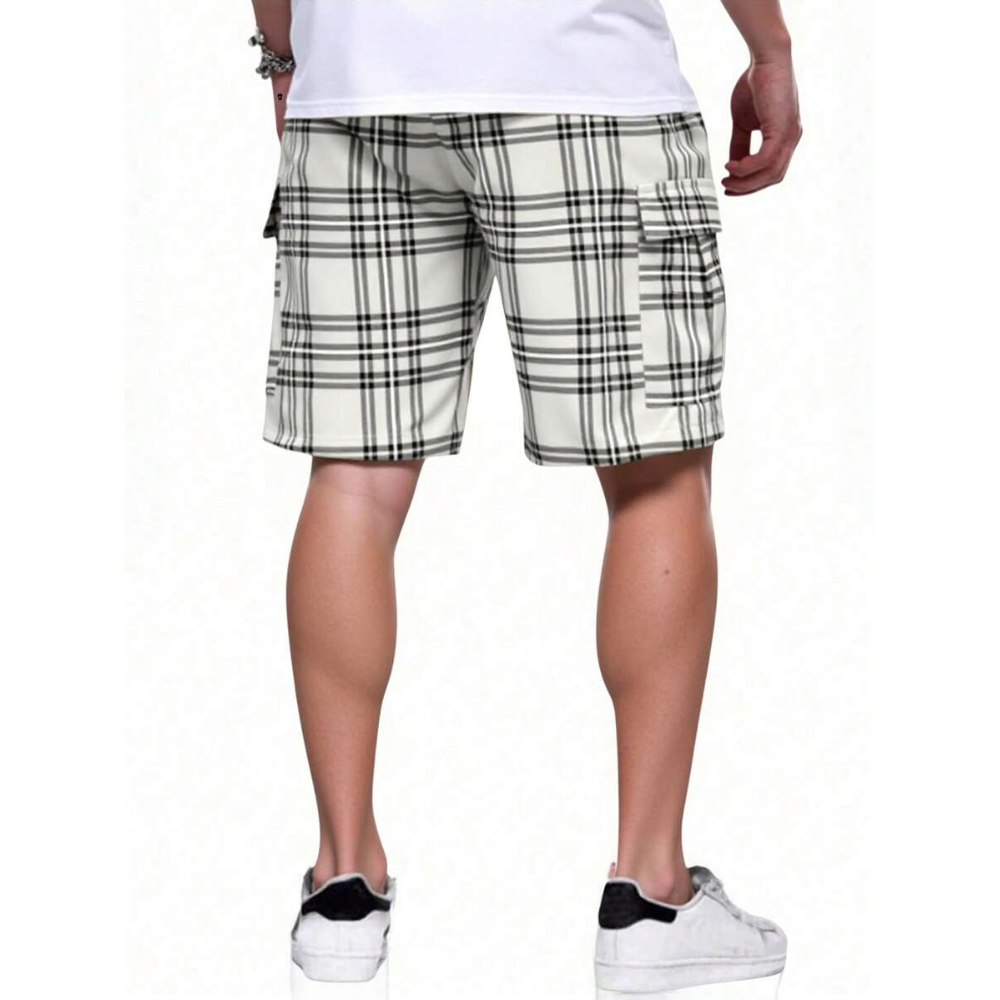 Casual Cargo Shorts For Men With Flap Pockets