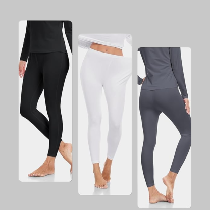 Pack of 3 Thermal Fleece Lined Leggings For Women