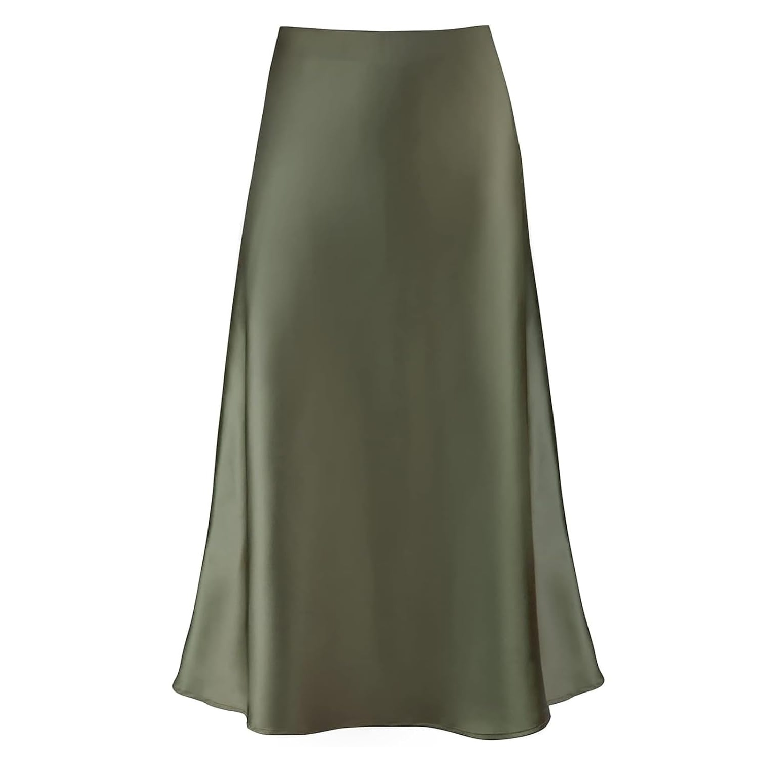 Spring Summer Elastic High Waisted A Line Skirt For Women