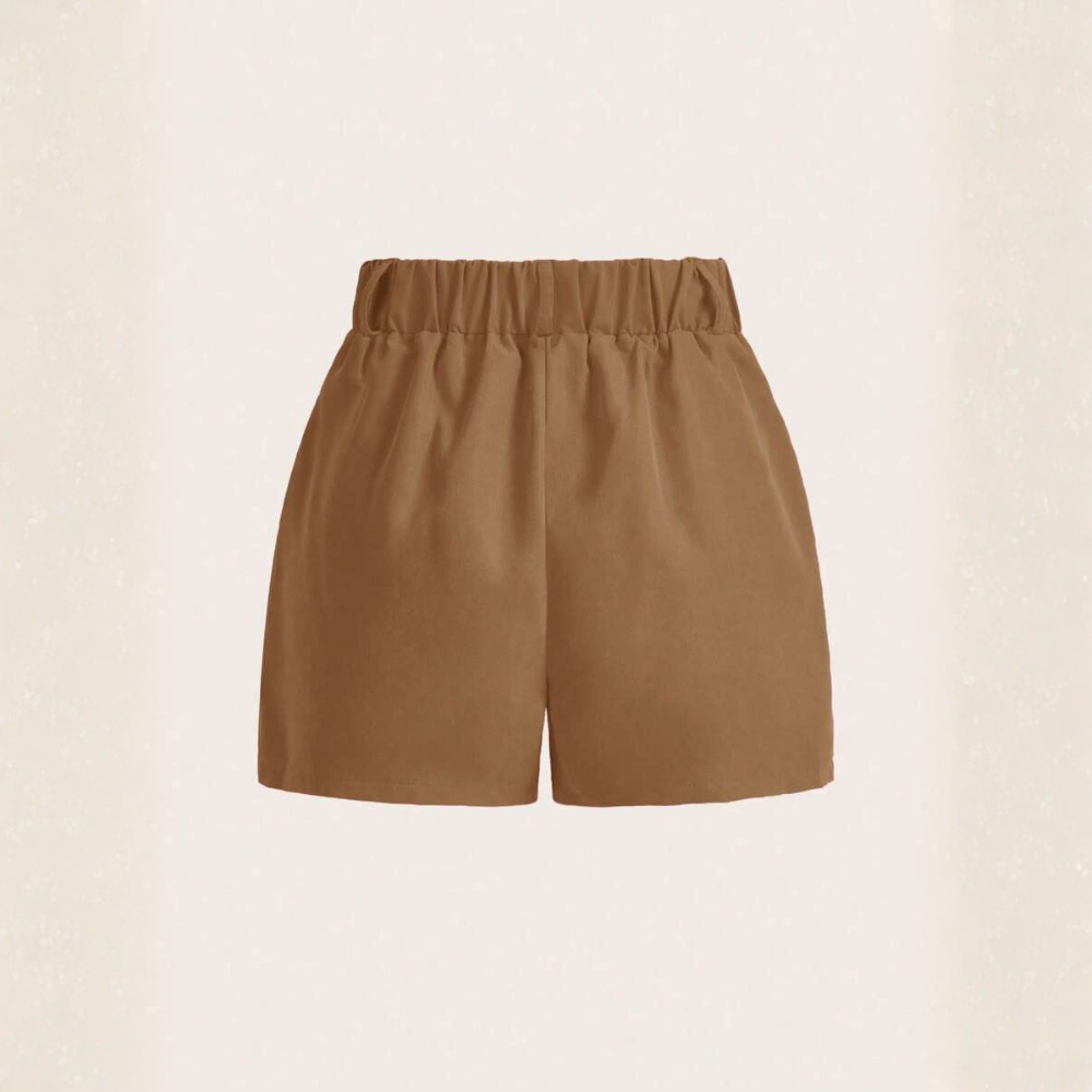 Casual And Versatile Solid Color Shorts For Women
