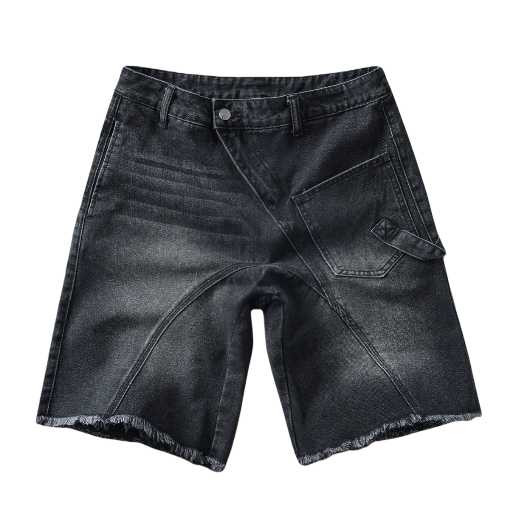 Casual And Camouflage Print Denim Cargo Shorts