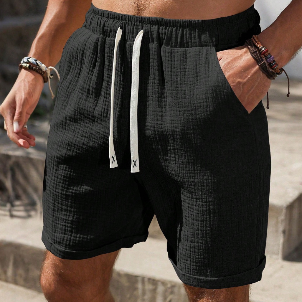 Loose And Casual Drawstring Shorts