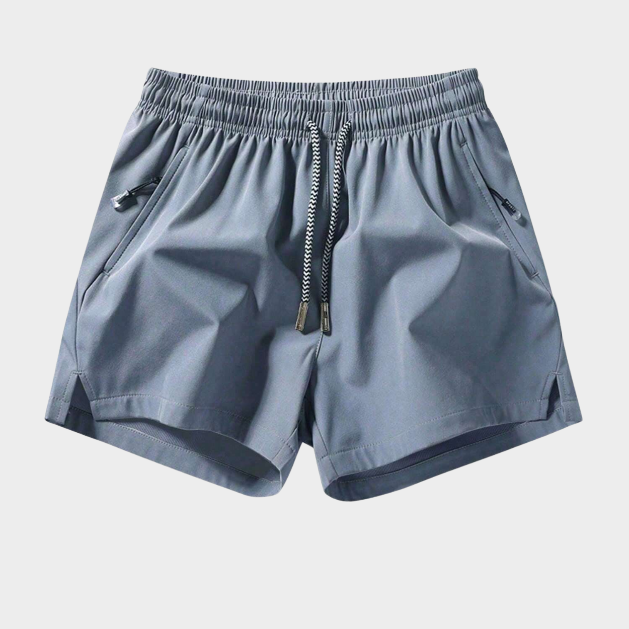 Comfortable Sports Shorts With Zipper Pocket