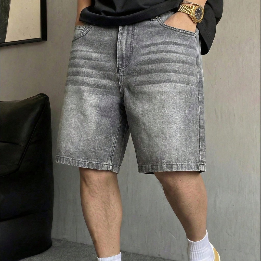 Casual Streetwear Ripped Denim Shorts