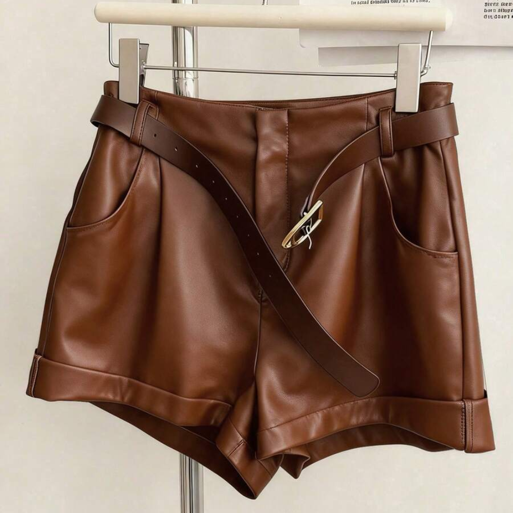 Summer Fashion Solid Color Shorts For Women