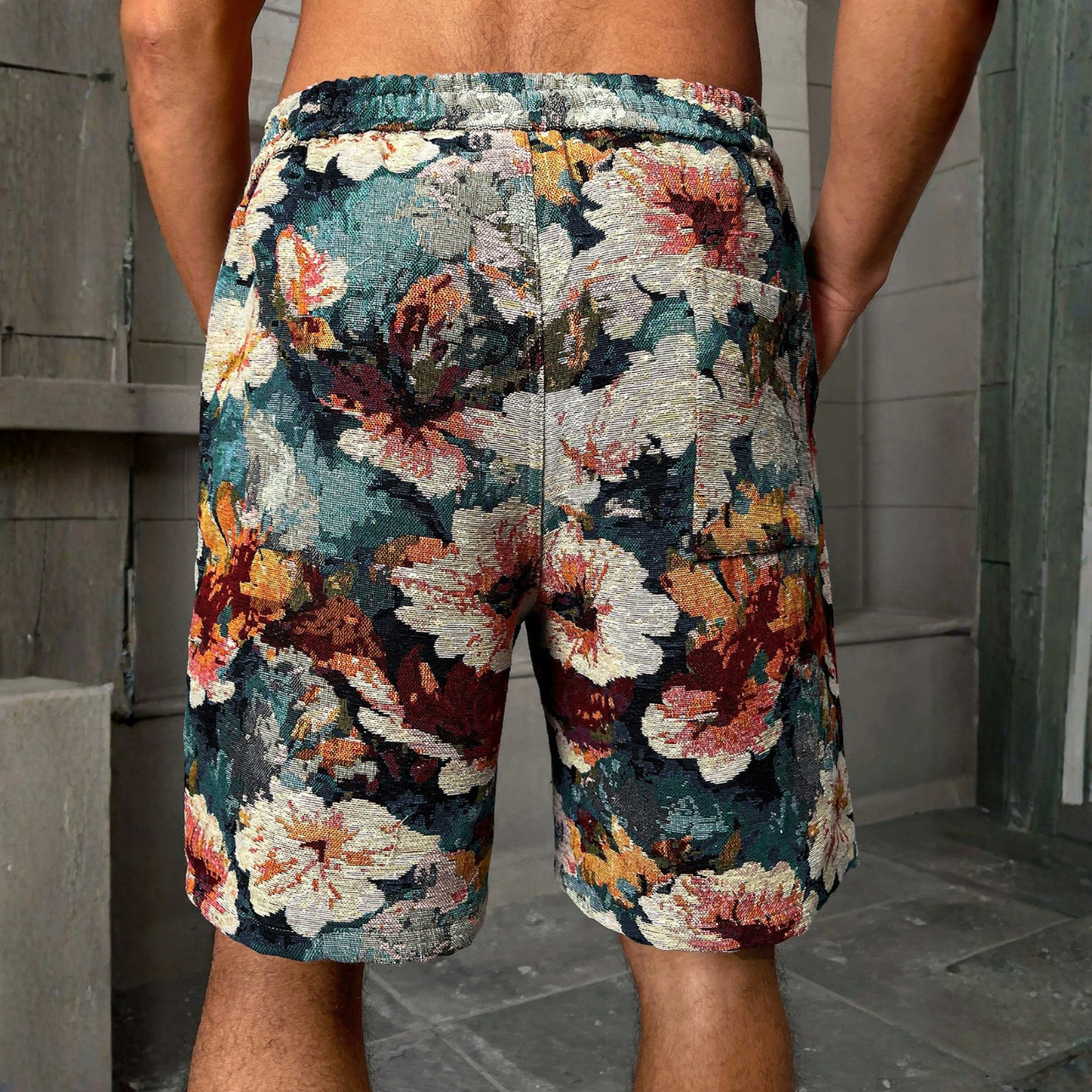 Casual Geometric Printed Shorts For Men