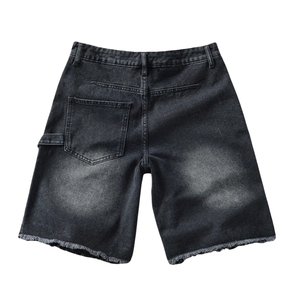 Casual And Camouflage Print Denim Cargo Shorts