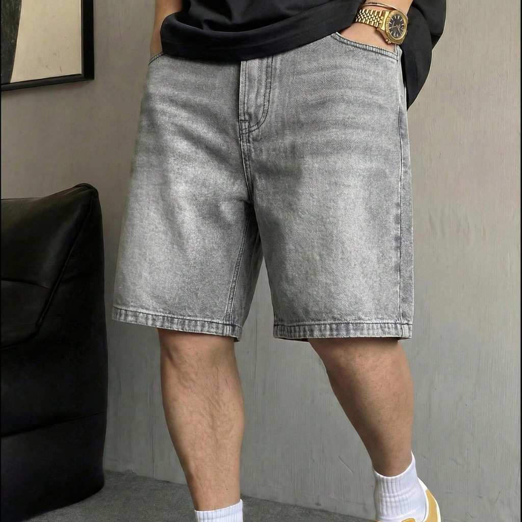 Casual Streetwear Ripped Denim Shorts
