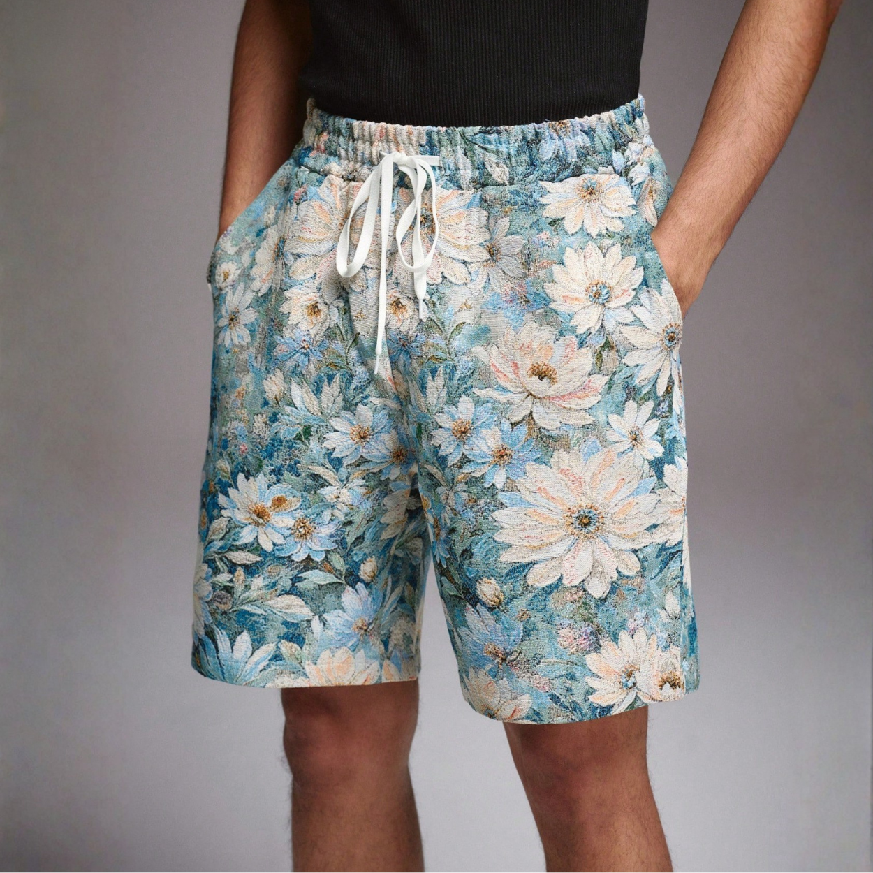 Casual Geometric Printed Shorts For Men