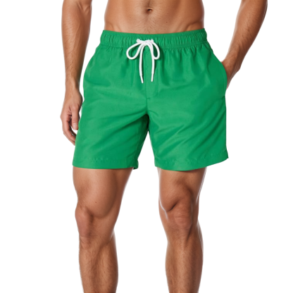Mens Fast Drying Swim Trunks With Elastic Band