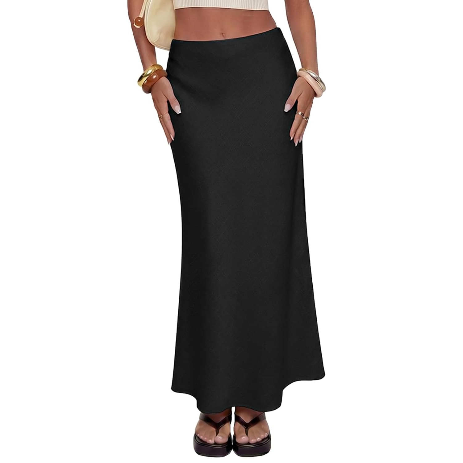 Summer Casual Linen Long Skirt For Women