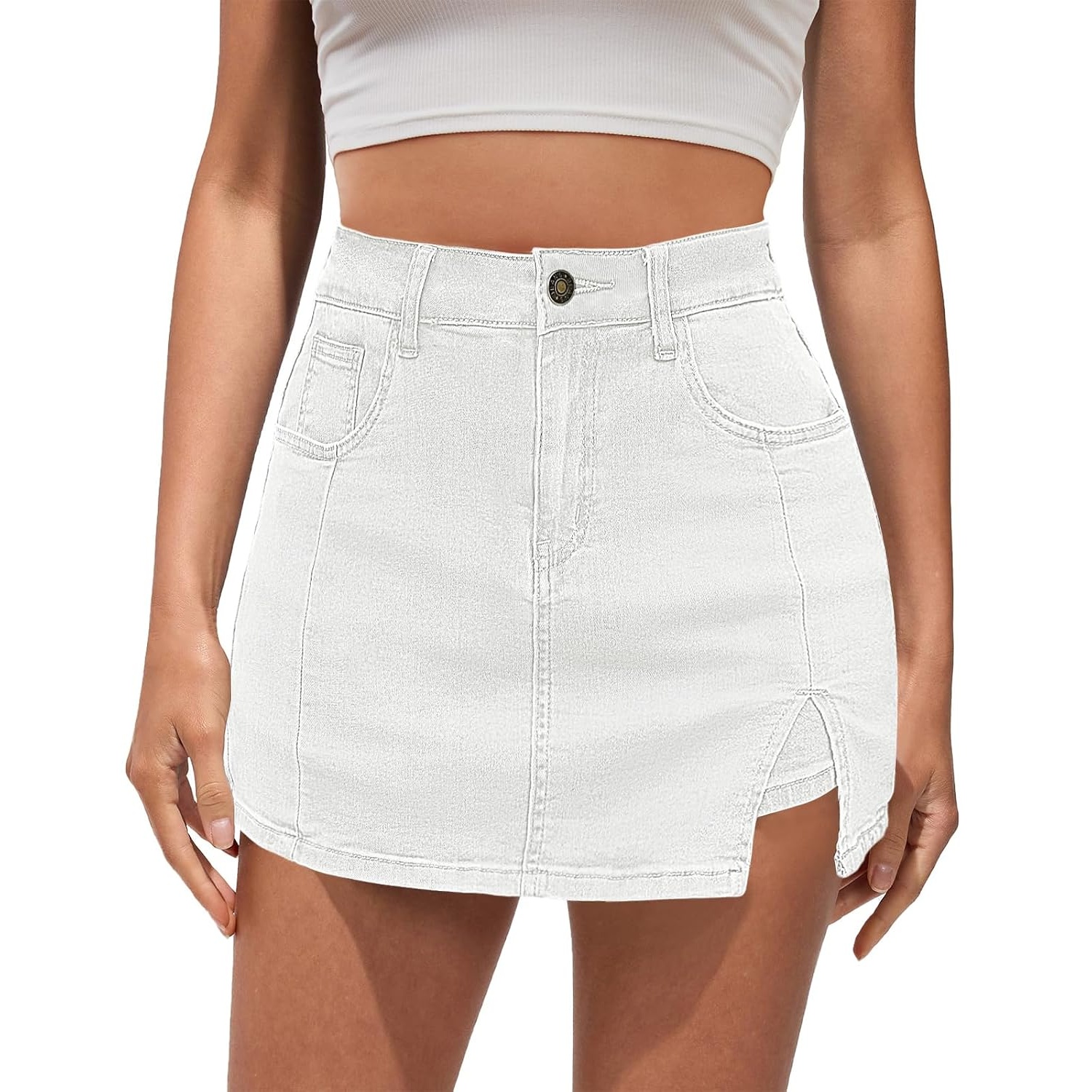 Summer Stretch Denim Skirt Shorts For Women