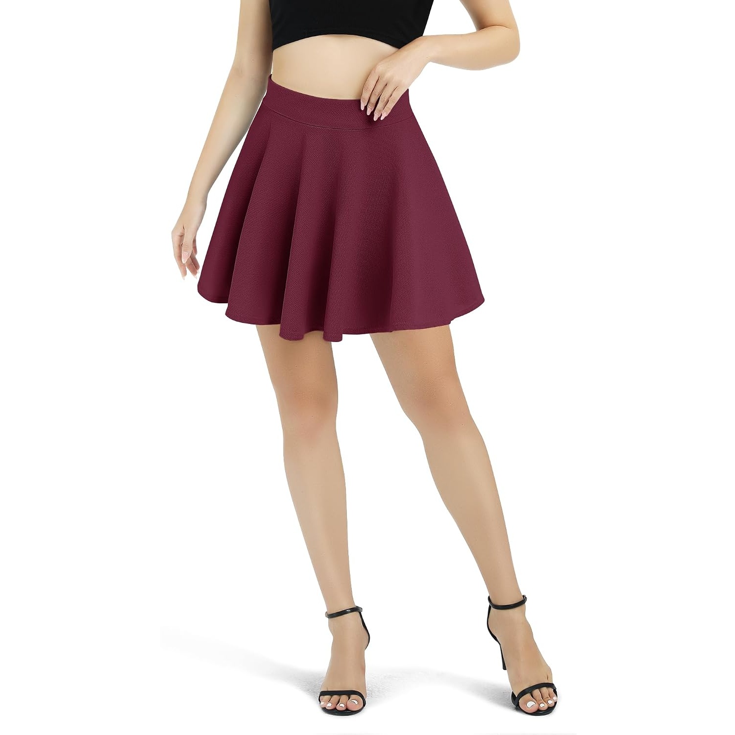 Versatile Casual Flared Skater Skirt For Women