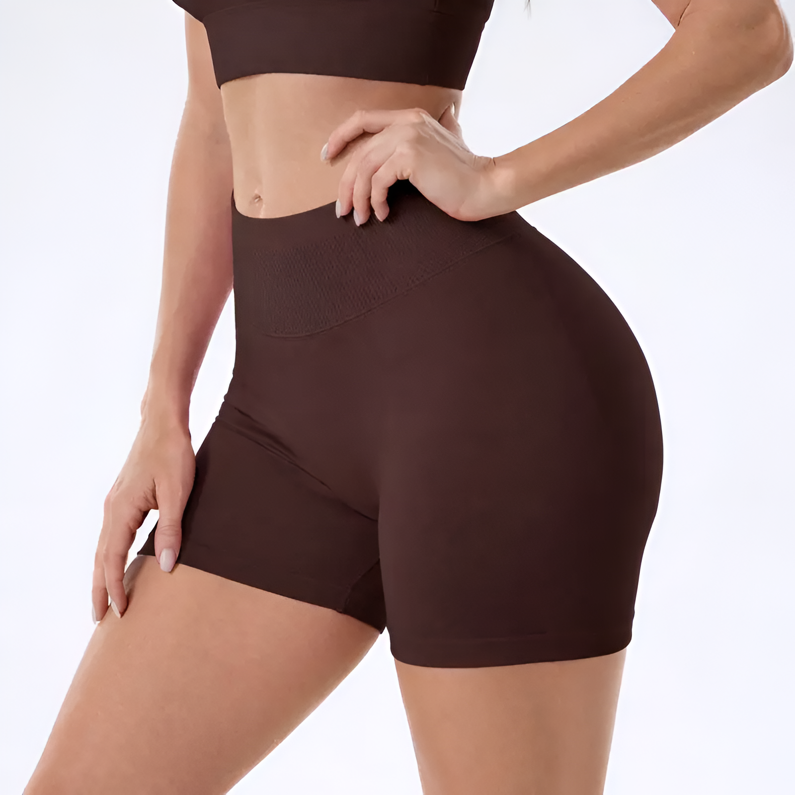 High Rise Shaping Athletic Workout Shorts For Women