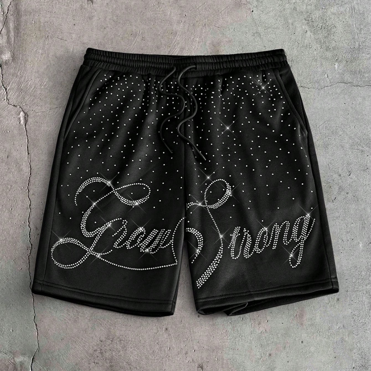 Casual Printed Drawstring Fleece Summer Shorts For Men