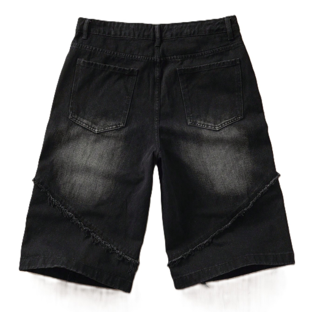 Casual And Camouflage Print Denim Cargo Shorts