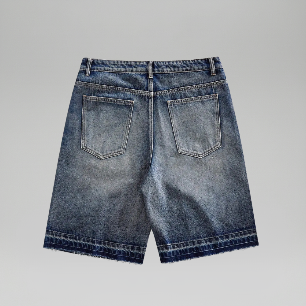 Men’s Rhinestone Decor Denim Shorts Casual Summer
