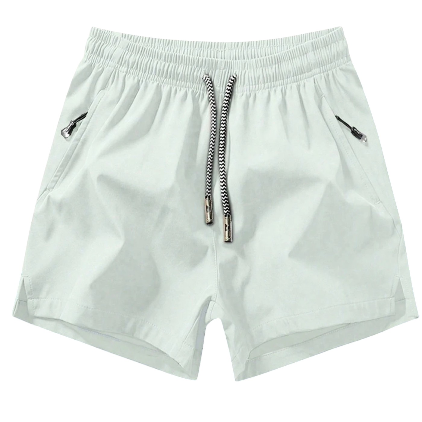  Zipper Pockets Drawstring Sports Shorts for Men