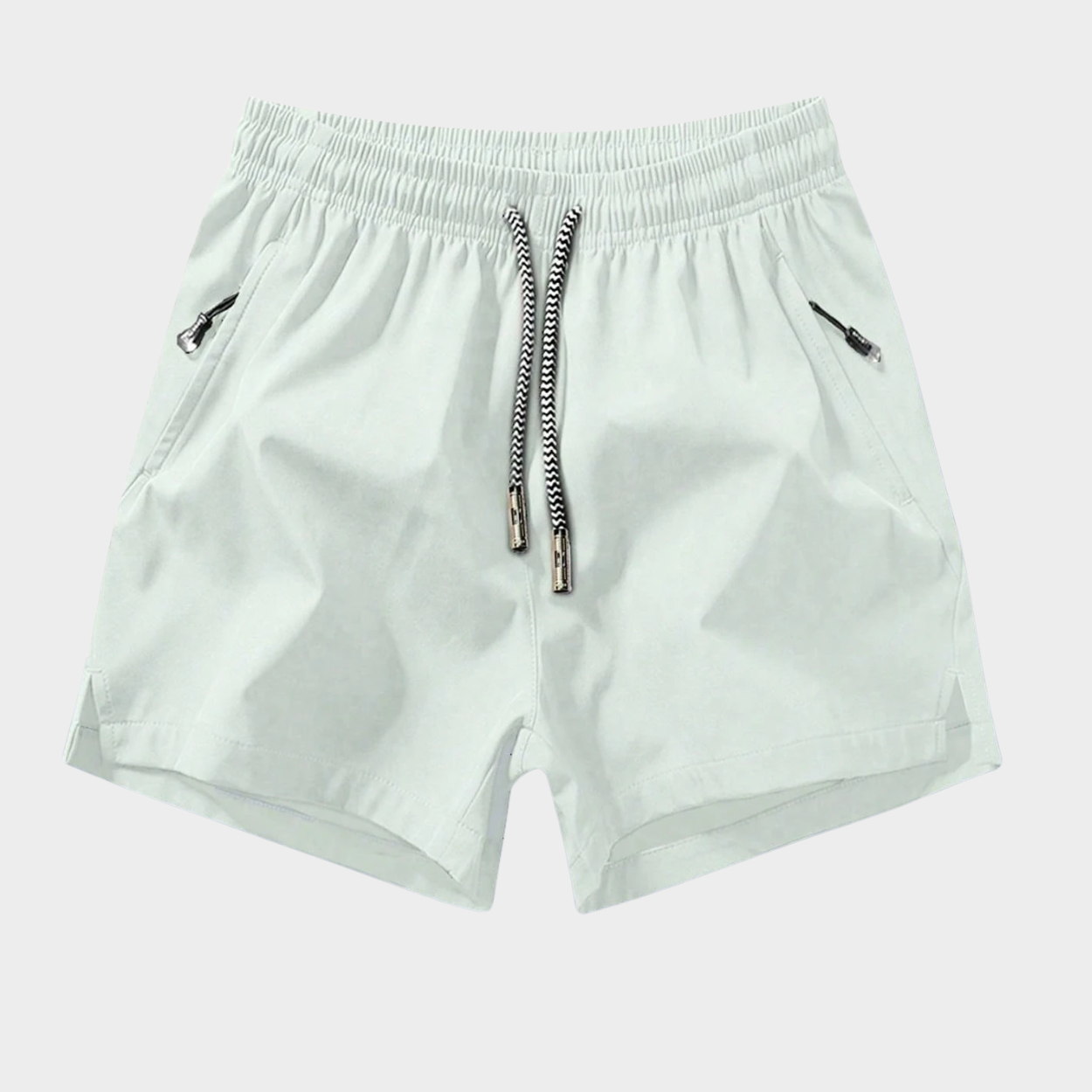 Comfortable Sports Shorts With Zipper Pocket