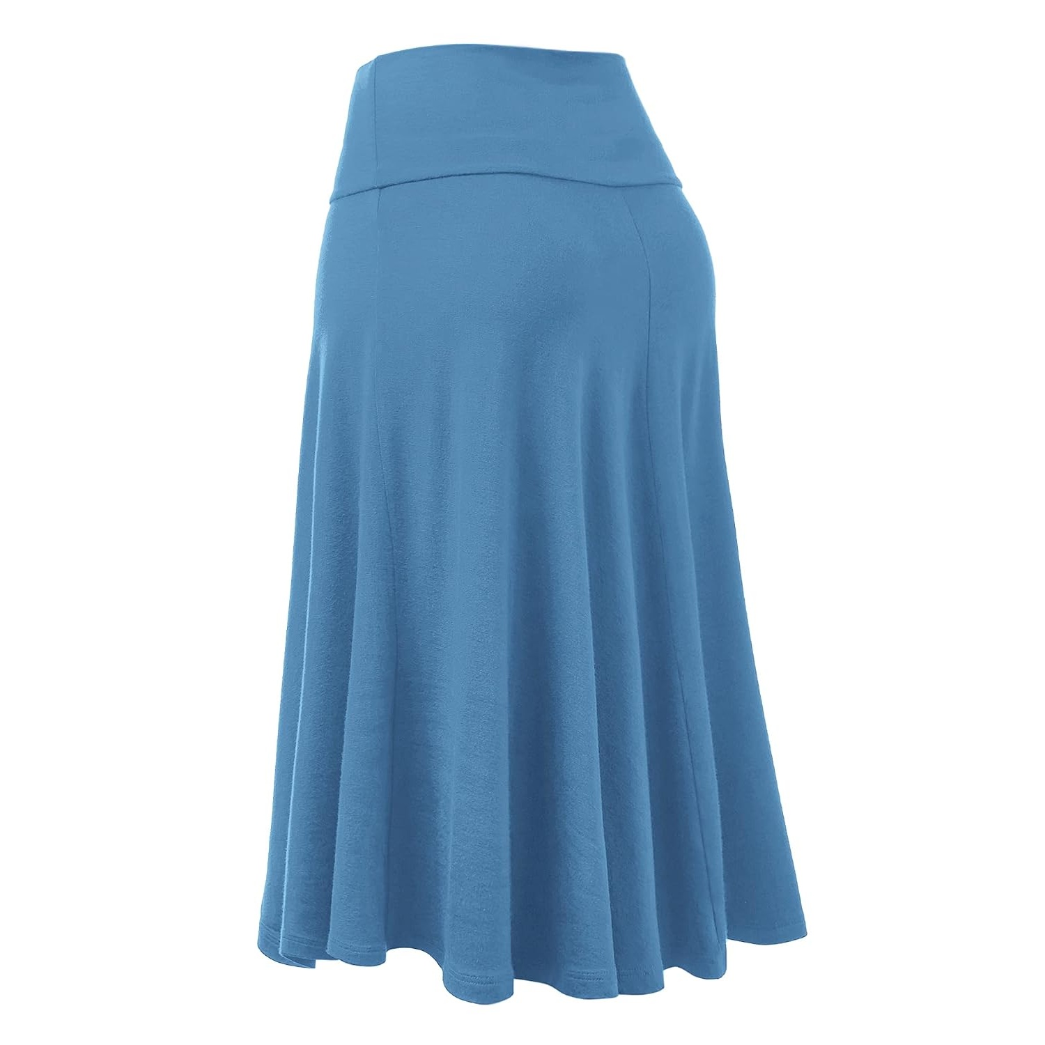 Casual Solid Flare Lightweight Skirt for Women