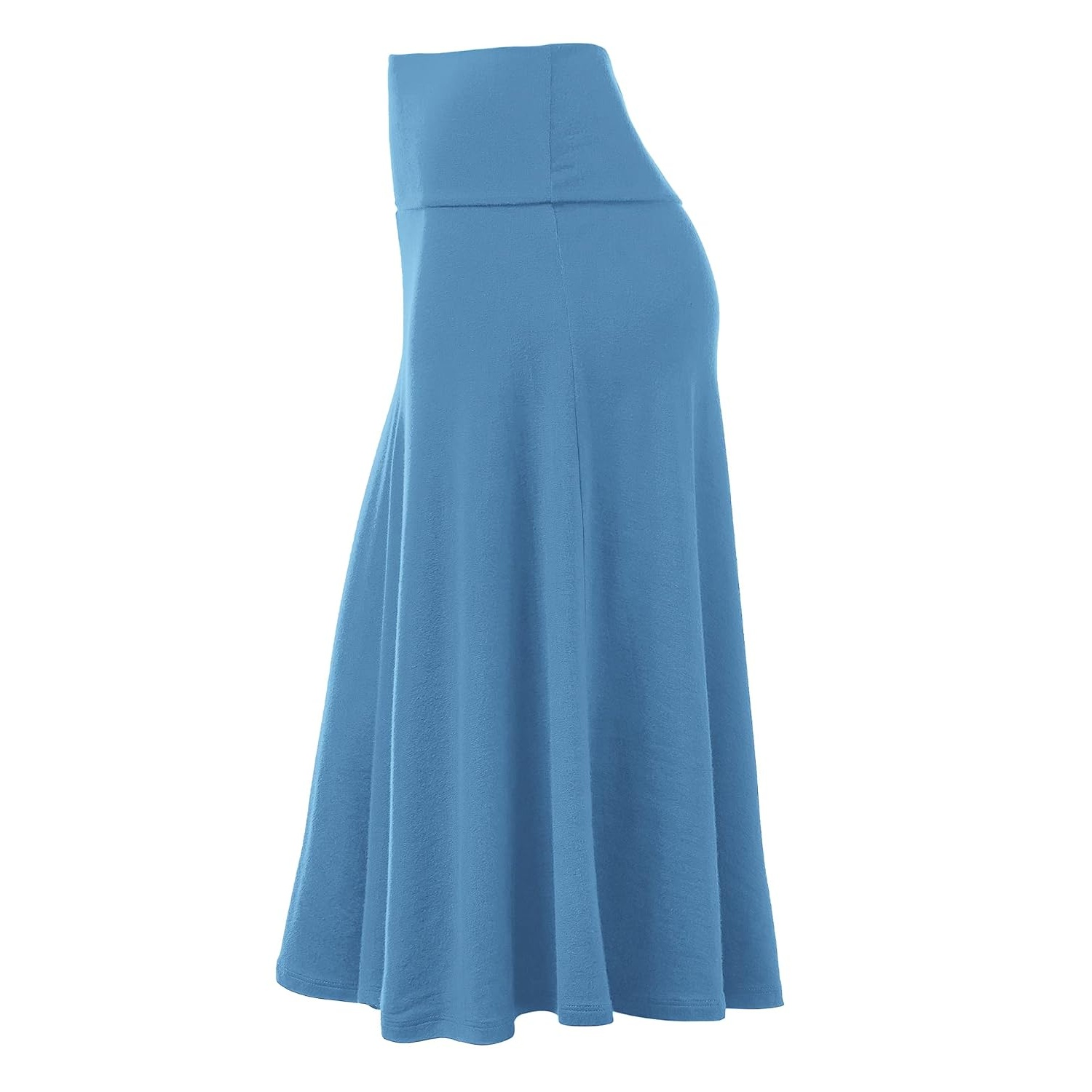 Casual Solid Flare Lightweight Skirt for Women