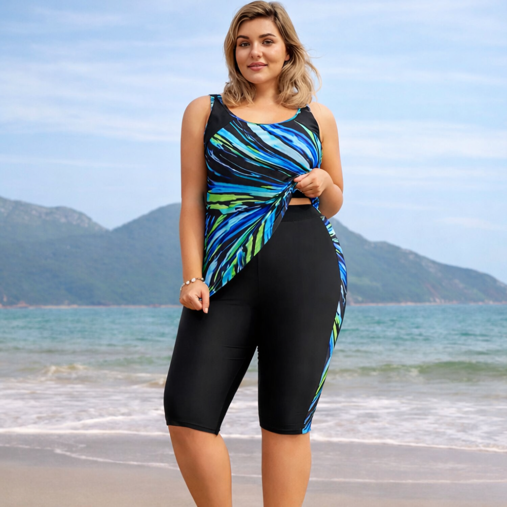 Plus Size Tankini Swimwear Set