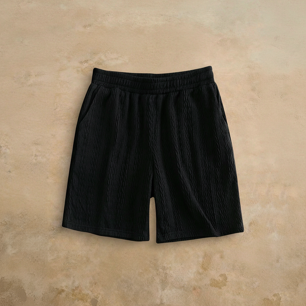 Casual And Bohemian Striped Crochet Knit Beach Shorts