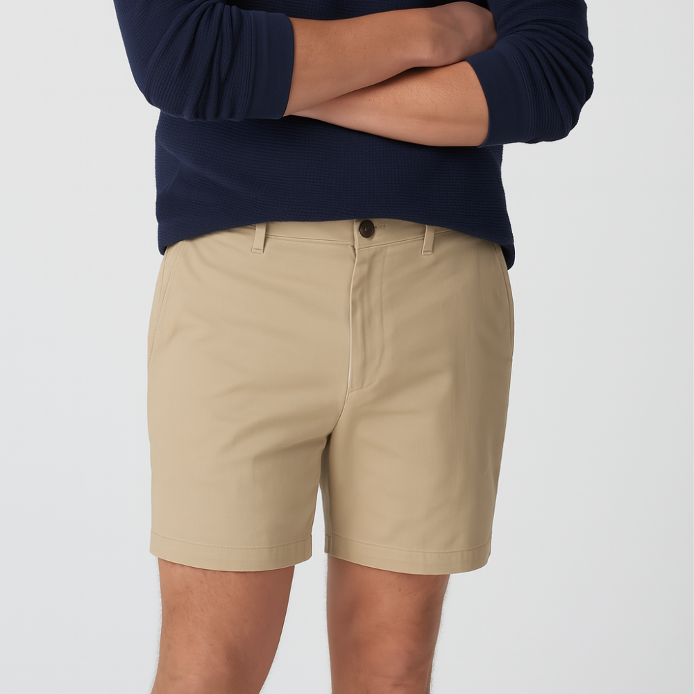 Flex Chino Stretch Cotton Casual Shorts