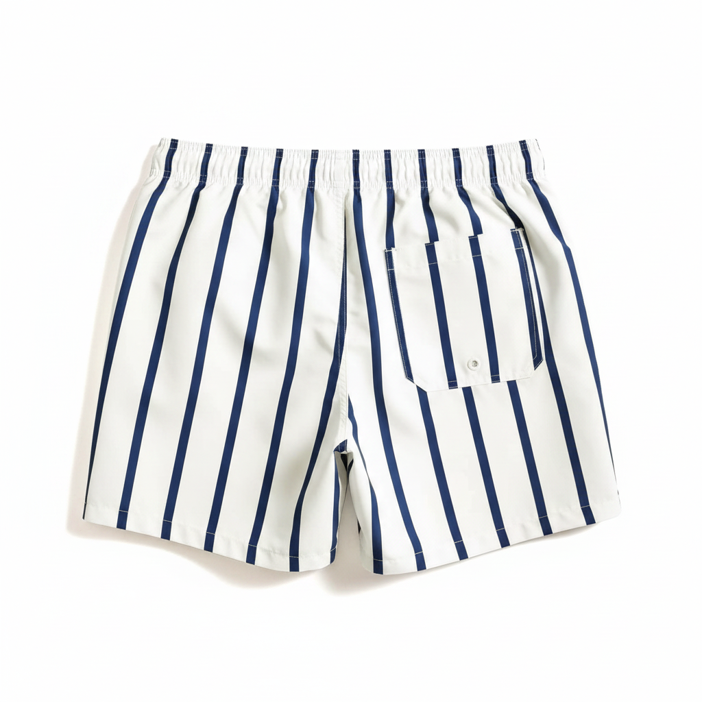 Casual And Drawstring Lined Beach Shorts For Men