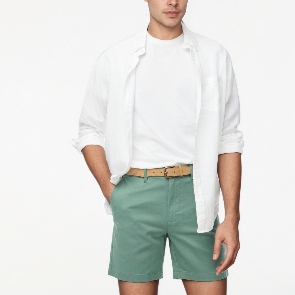 Flex Chino Stretch Cotton Casual Shorts