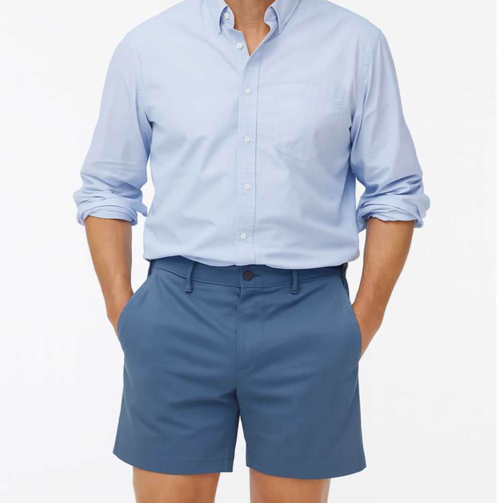 Flex Chino Stretch Cotton Casual Shorts