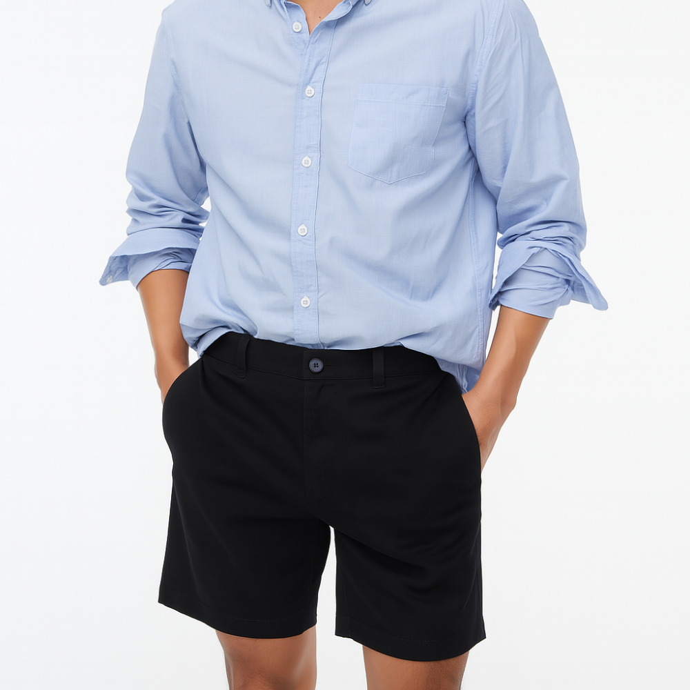 Flex Chino Stretch Cotton Casual Shorts