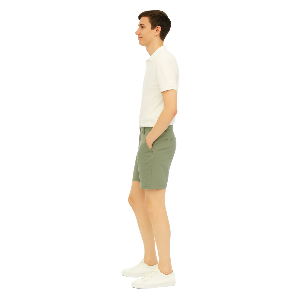 Flex Chino Stretch Cotton Casual Shorts