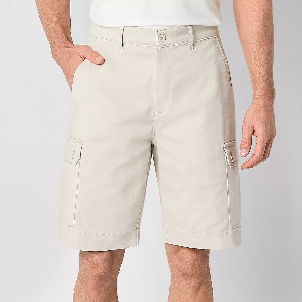 St. John’s Bay Men’s Mid-Rise Stretch Cargo Shorts
