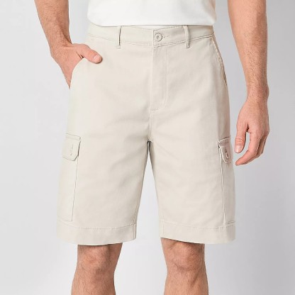 St. John’s Bay Men’s Mid-Rise Stretch Cargo Shorts