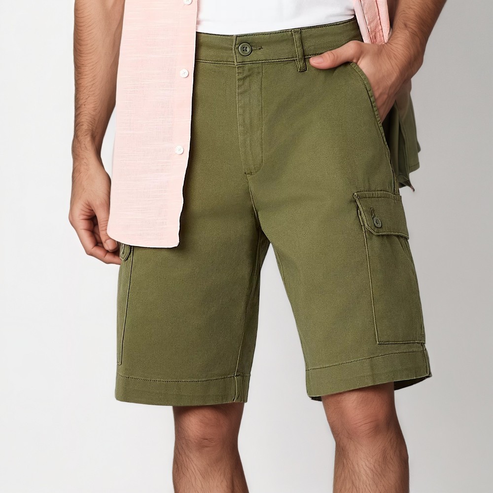 St. John’s Bay Men’s Mid-Rise Stretch Cargo Shorts