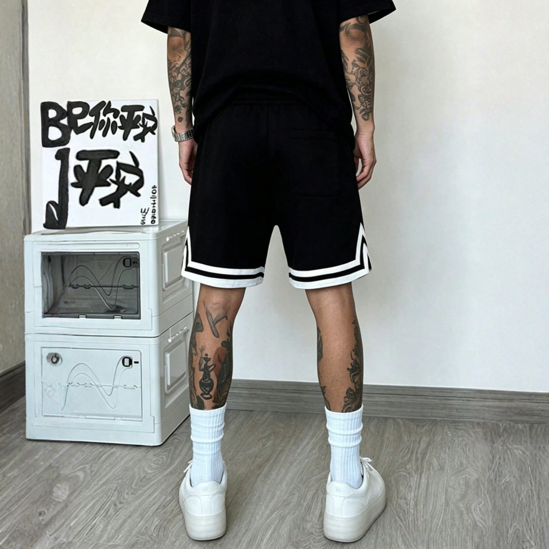 Casual Sports Shorts Printed Style For Fitness Training Outdoor Use