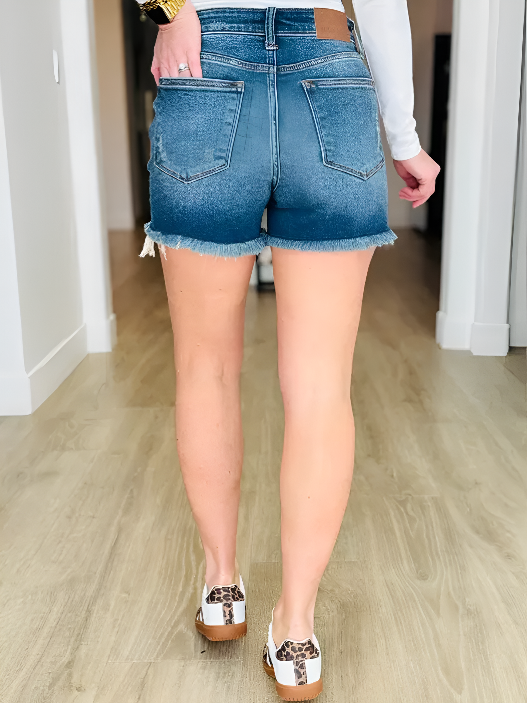 Casual Stretch Denim Shorts For Women