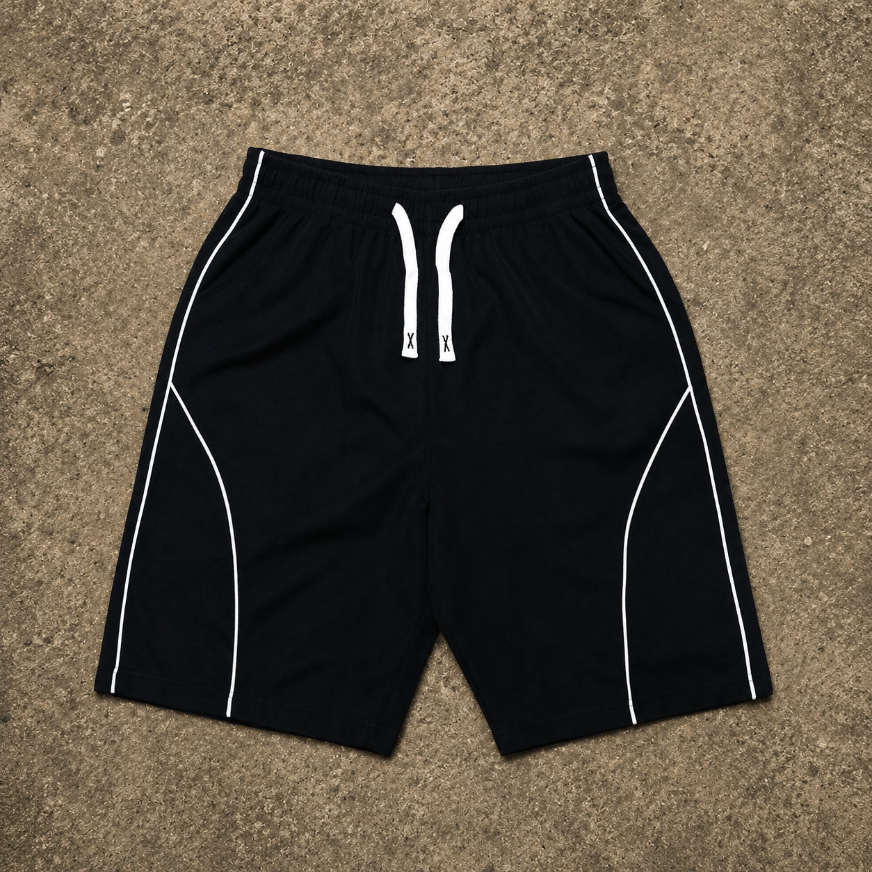 Casual Contrast Shorts With Drawstring And Pocket For Men