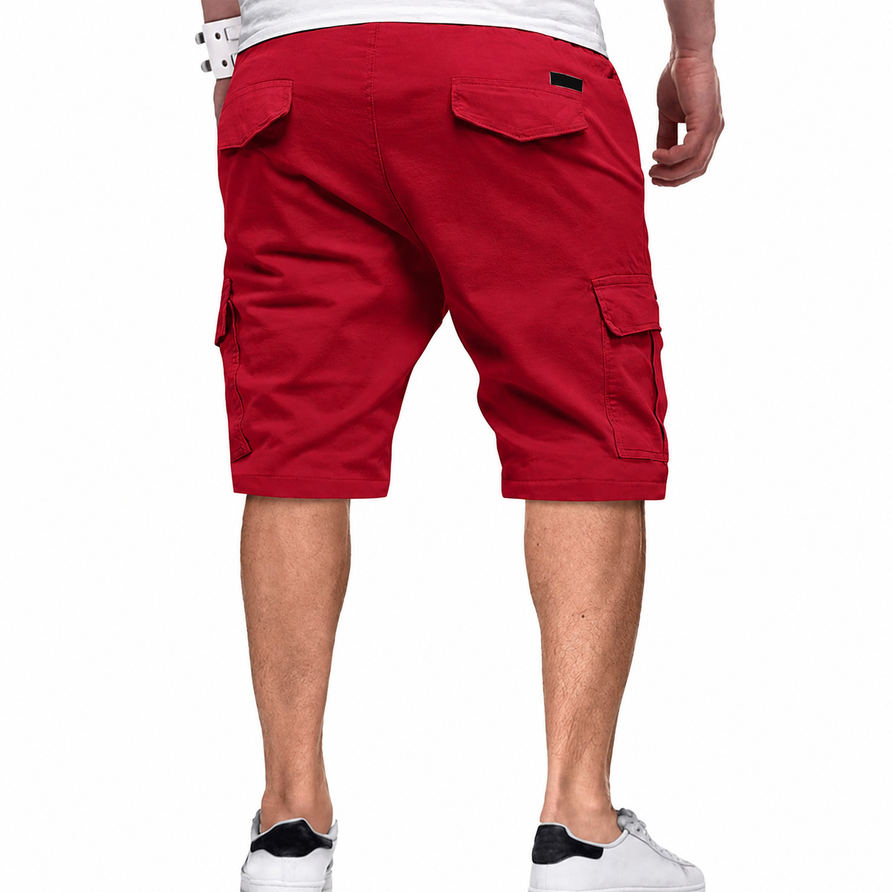 Summer Casual Cargo Shorts With Drawstring For Men