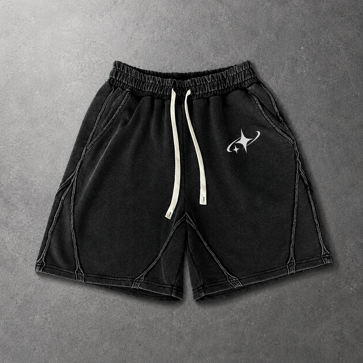 Casual Solid Minimalist Style Shorts For Men