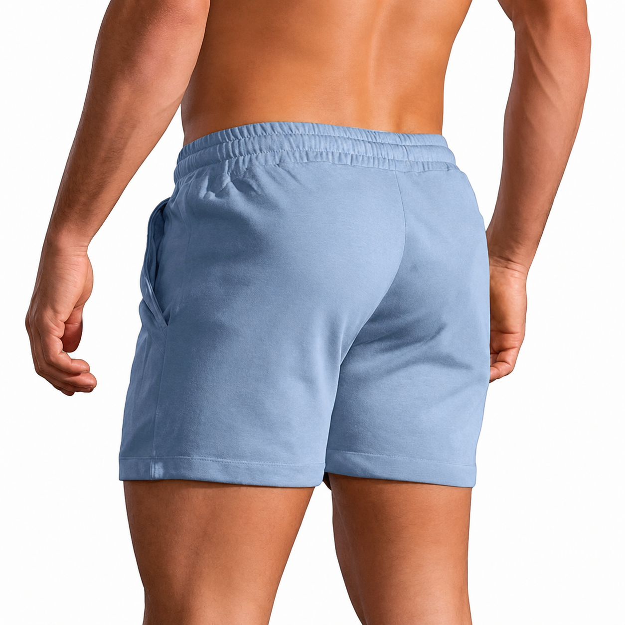 Summer Casual Drawstring Waist Shorts With Slanted Pockets For Men